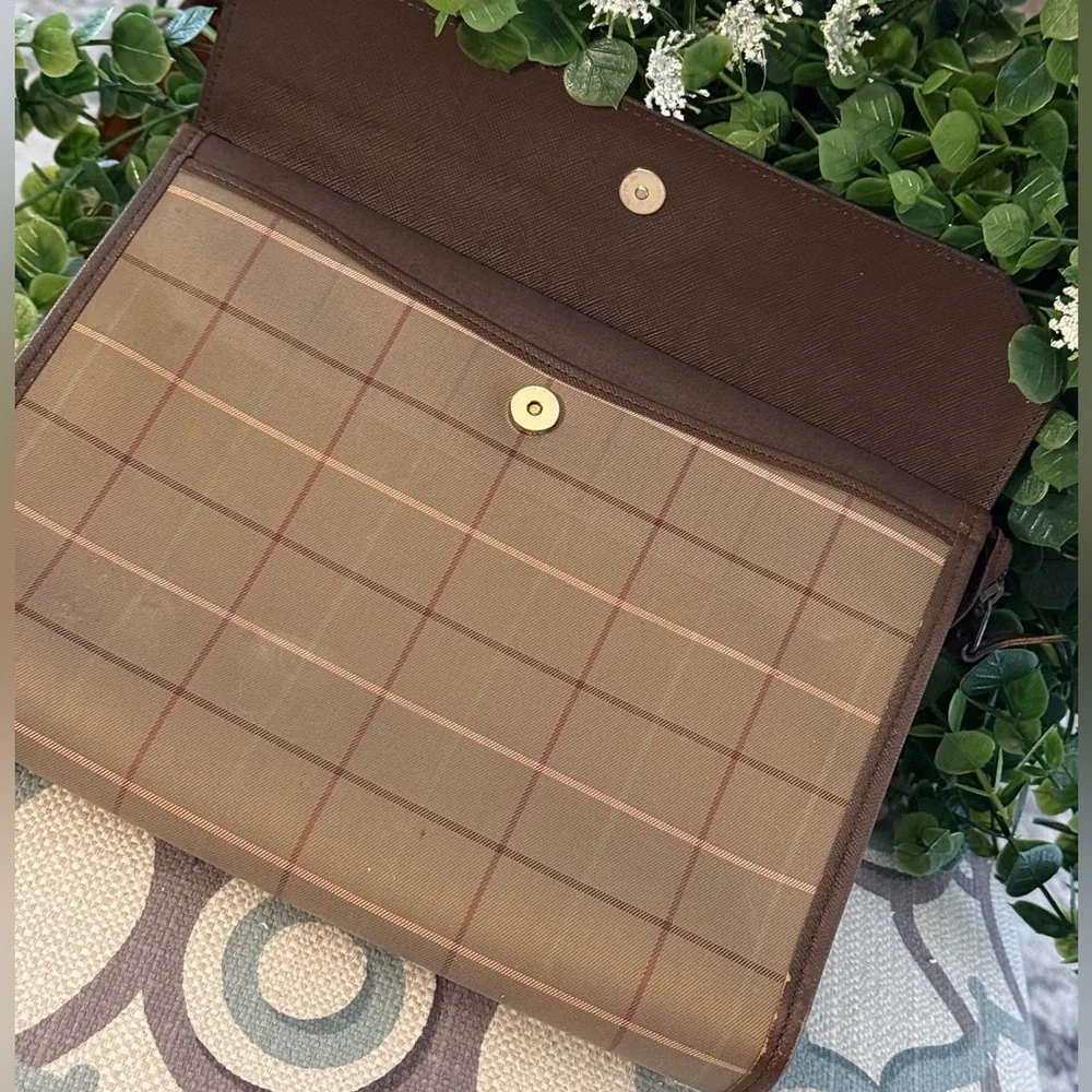 Burberry Vintage Plaid Clutch/Portfolio Case